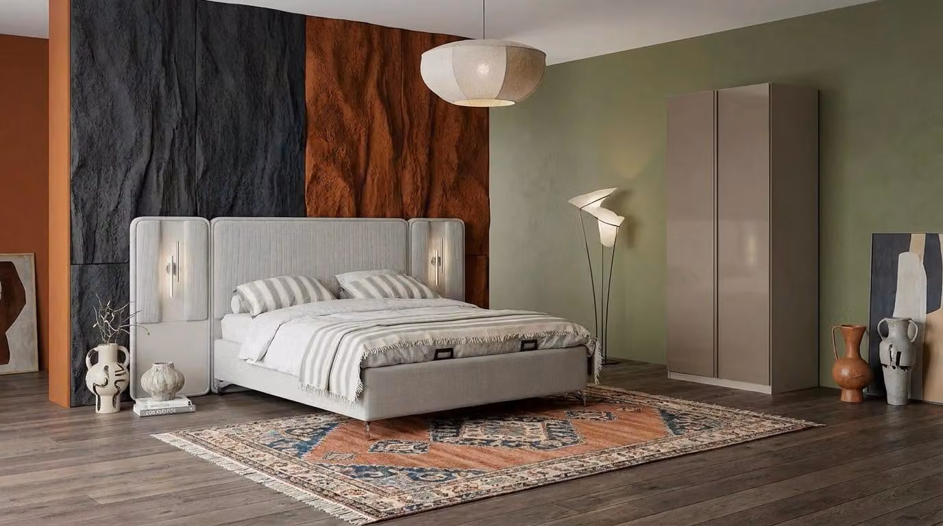 Armadio a battente per camera da letto, stile moderno, bianco, comodo e confortevole