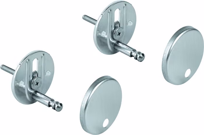 Set di fissaggio Grohe 49529 per sedile e copriwater in Vetroceramica Bau cromo, 49529000