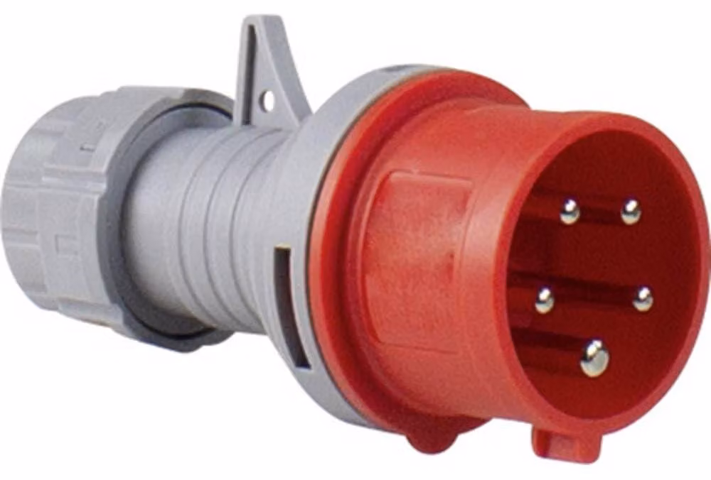 Spina CEE a 5 poli, 16 A, 400 V, rossa