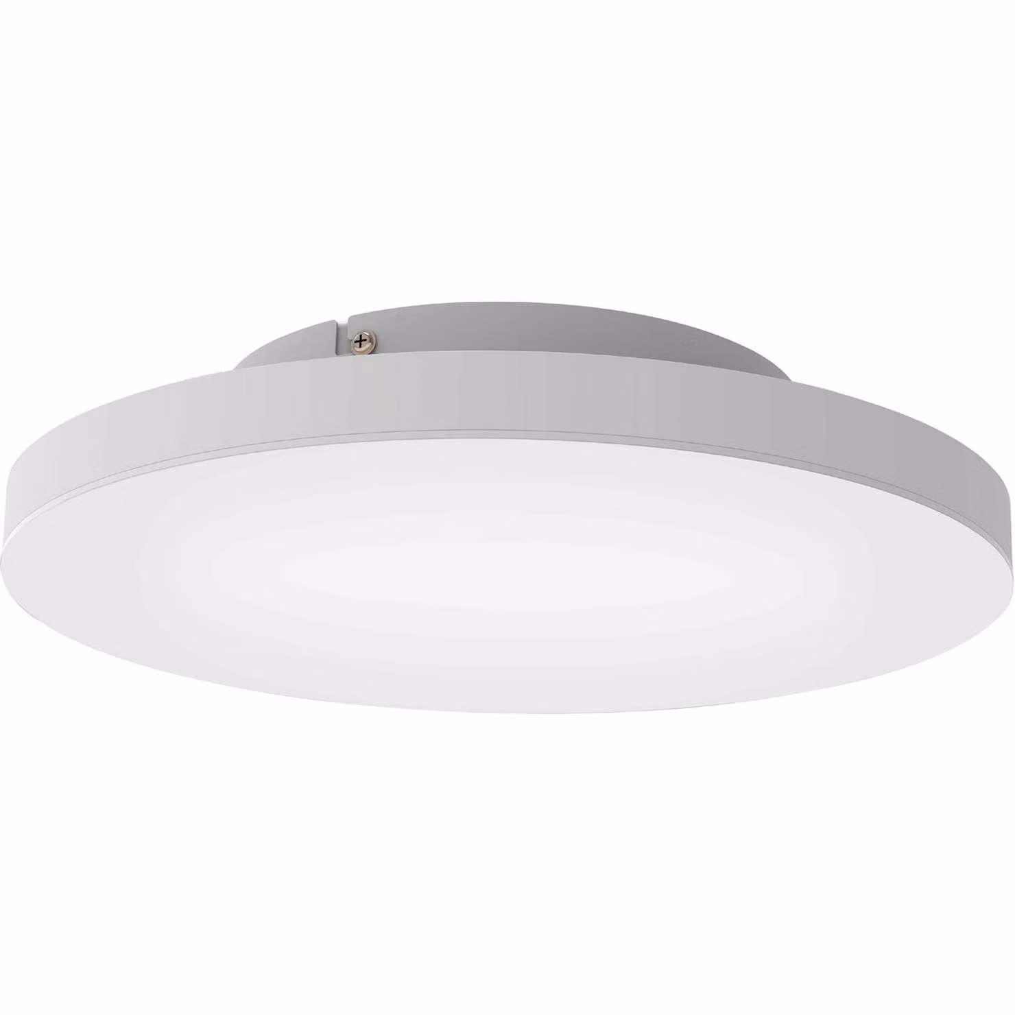 Plafoniera Moderna Turcona-Z Acciaio Bianco Luce Led Integrato 22,4W