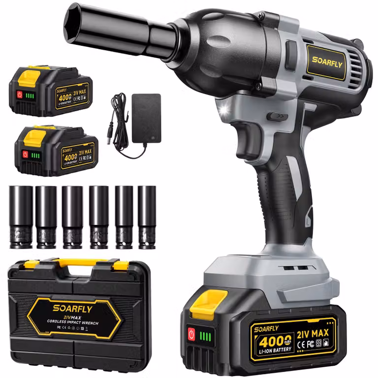 Chiave dinamometrica Accu - Coppia: 1000 Nm - 21 Volt - Colore: nero inchiostro - Acciaio cromo-vanadio