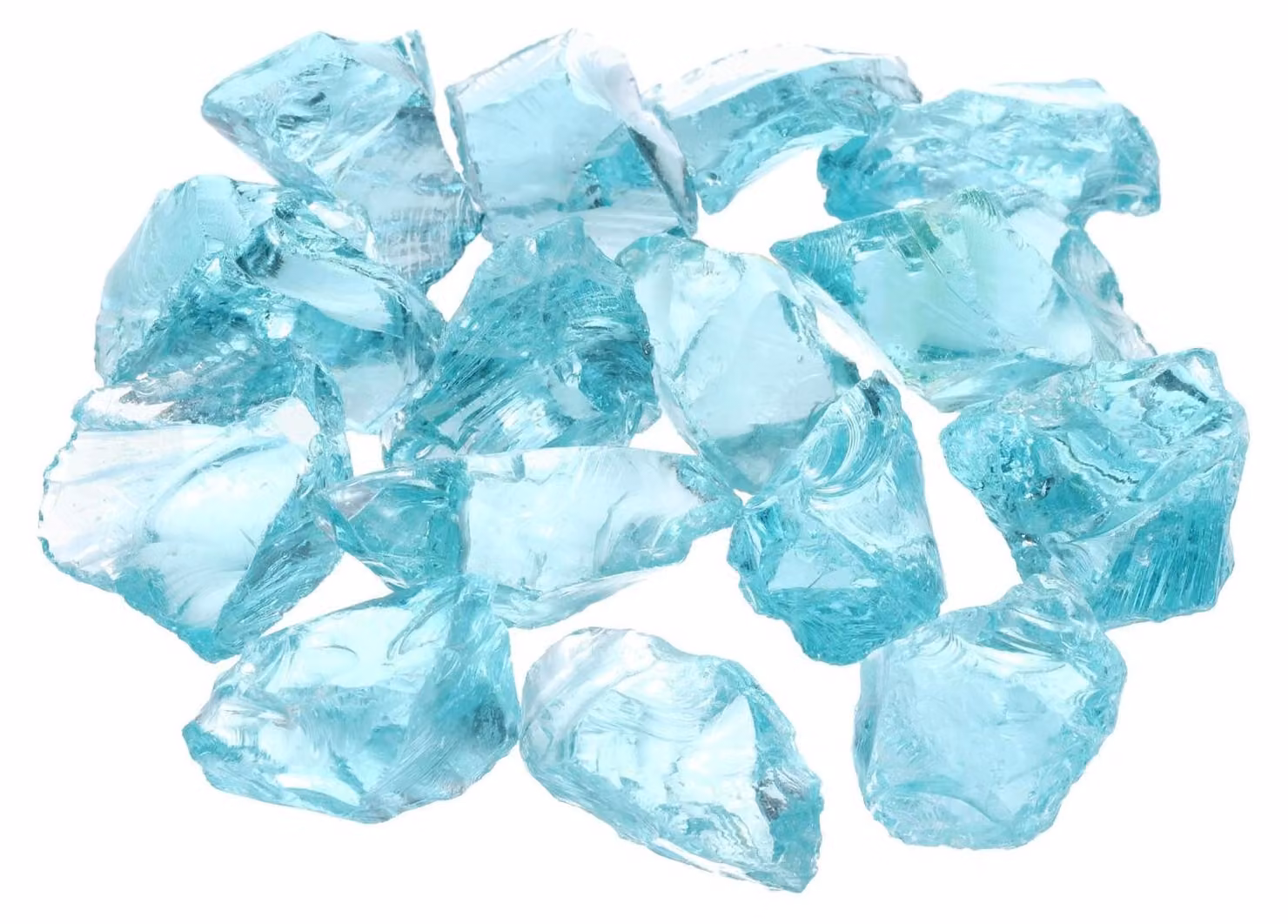 Solidchoice - Vetro riflettente per camini e bracieri, colore azzurro chiaro