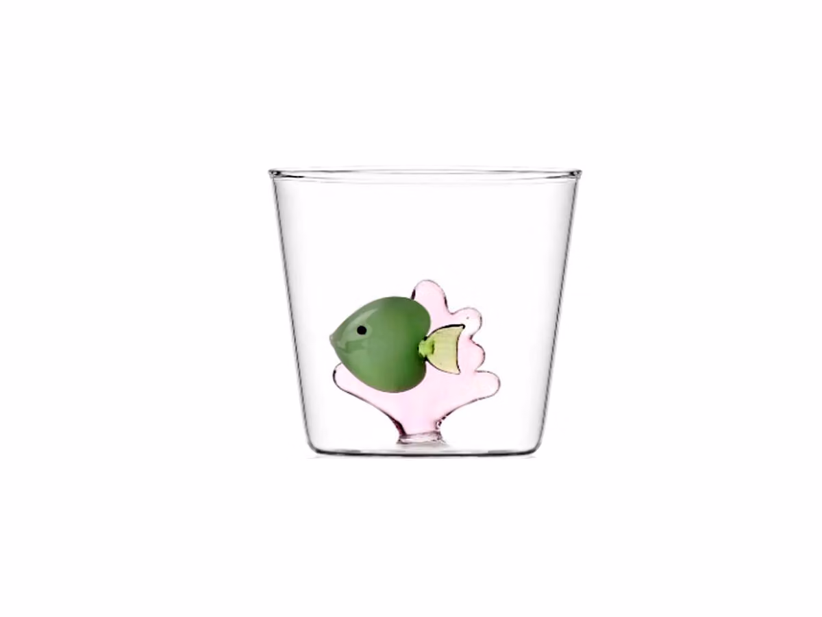 Marine Garden Tumbler - Pesce verde Alga rosa
