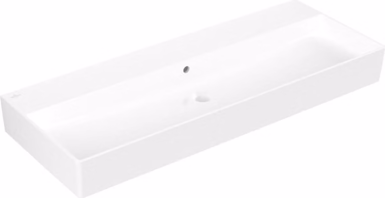 V&B Memento 2.0 lavabo 120x47cm, con sfioratore, bianco alpino C-plus