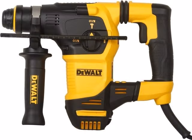 Martello Tassellatore SDS Plus DeWalt D25333K-QS da 950 W con 3 Modalità e Diametro 30 mm, Giallo