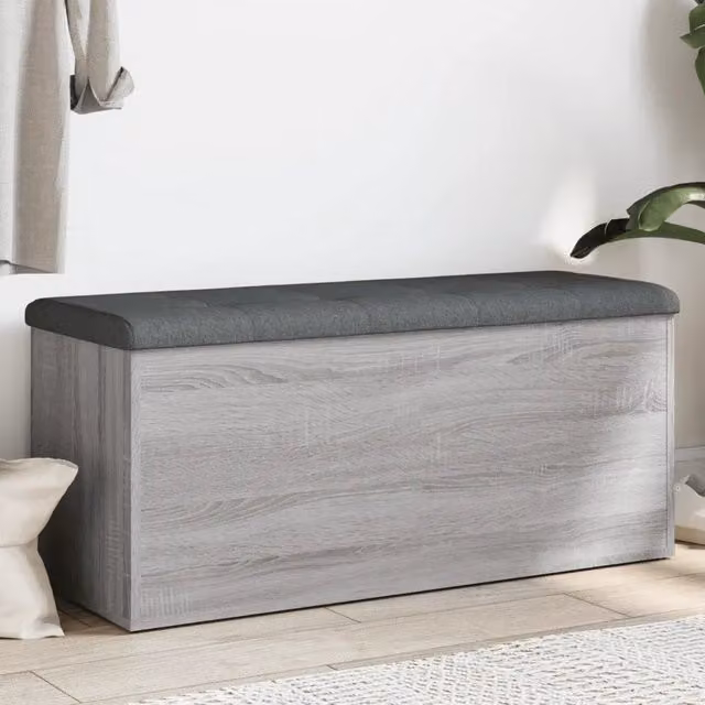 Panca con contenitore Design Mania grigio Sonoma in legno multistrato L: 102 cm, P: 42 cm, H: 45 cm – 1