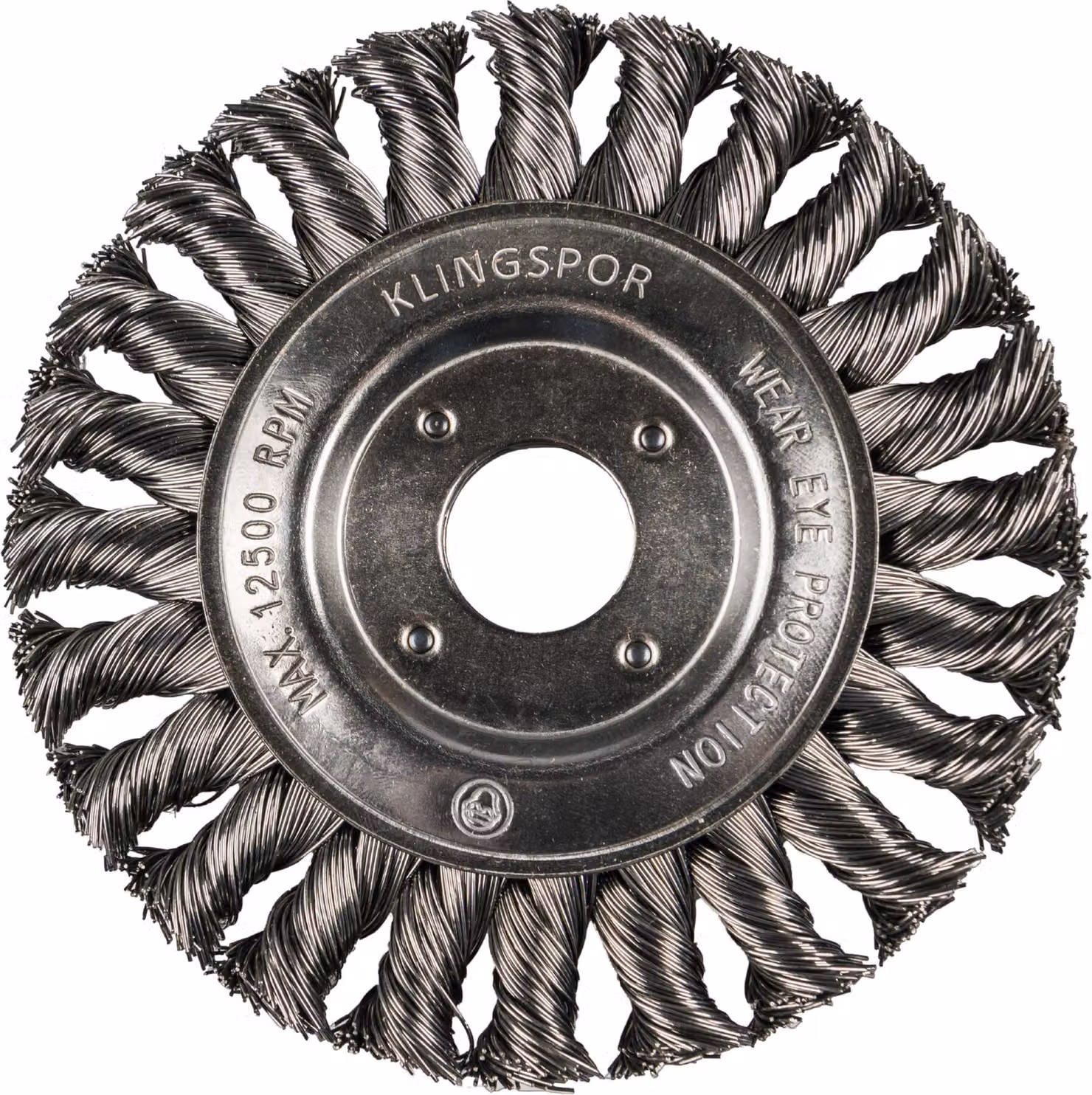 K.Spazzola per ruote 178 mm m14 br600z filo ritorto