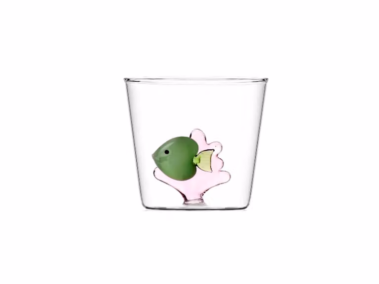 Marine Garden Tumbler - Pesce verde Alga rosa
