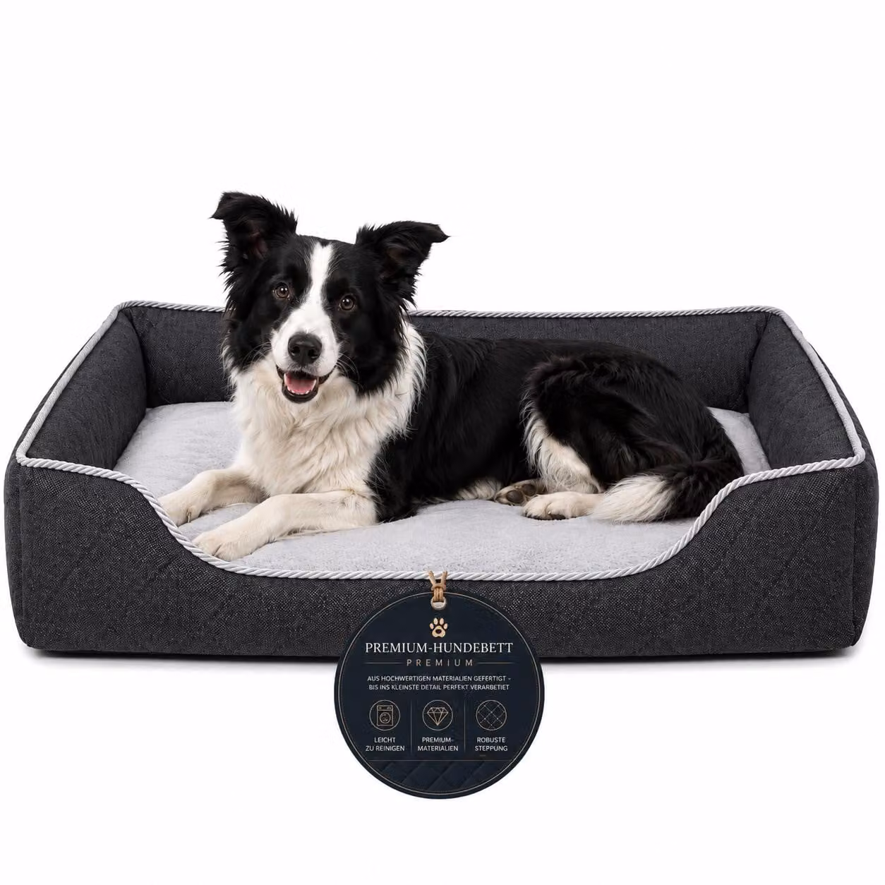 Divano per cane cuccia lavabile rivestimento sfoderabile tessuto da arredamento L 75x60 cm