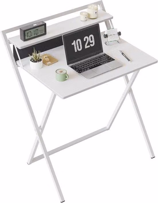 Tavolo pieghevole da lavoro, 60 cm - Piano di lavoro salvaspazio per l'ufficio domestico