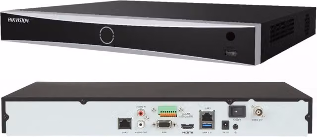 NVR Hikvision AcuSense 16Ch 4K con AI Face Detection Deep Learning DS-7616NXI-I2/S Nero