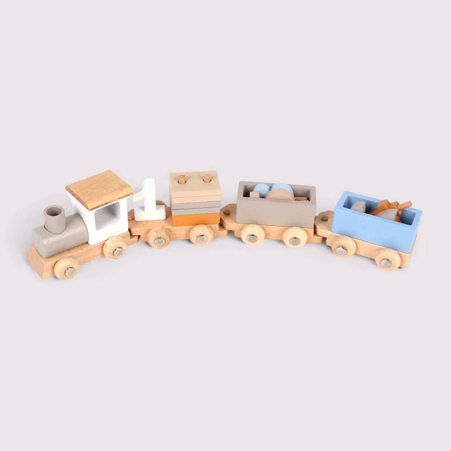Tiris - Trenino montessoriano giocattolo in legno