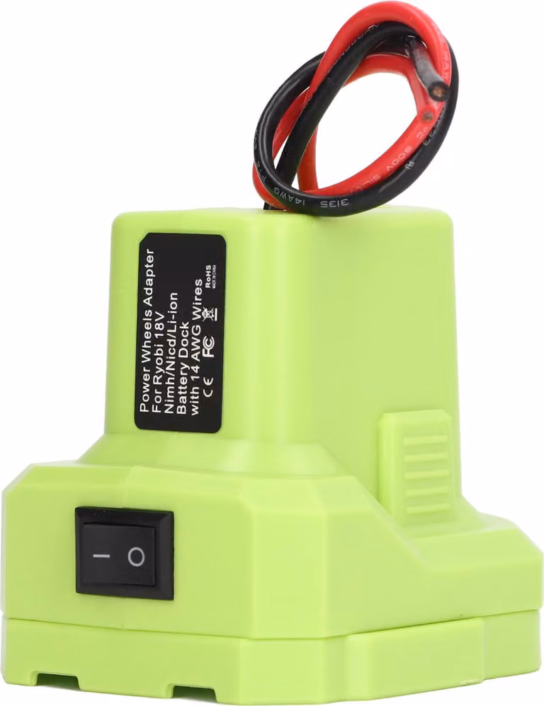 Adattatore per batteria al litio, filo 14 AWG, convertitore di batteria per elettroutensili per Ryobi 18 V serie One+