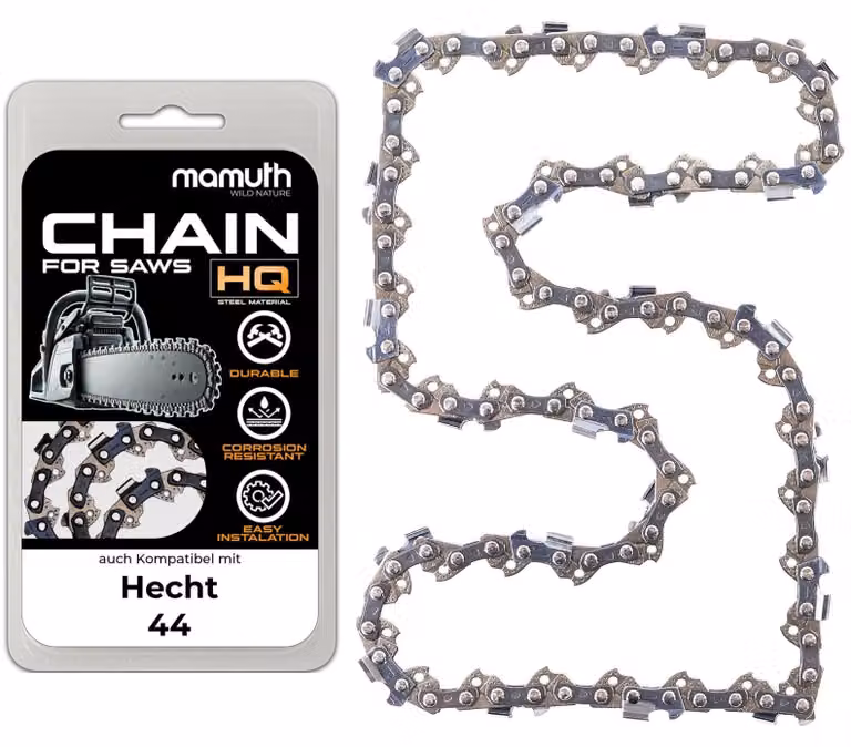 Catena per motosega, 40 cm, 1,5 mm, passo 0,325", 66 maglie, compatibile con Hecht 44