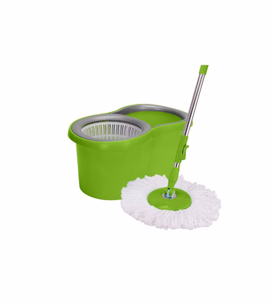 Spin Mop Easy CFadda Verde 5L: Mop in Microfibra per una Pulizia Efficace