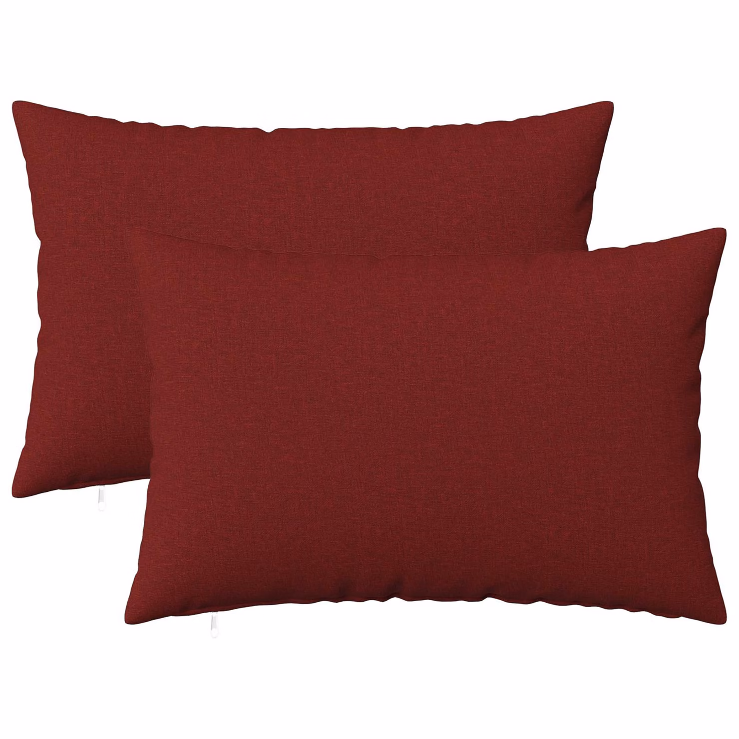 Set di 2 federe vidaXL HEERLEN rosse in poliestere, L 50 cm x P 30 cm