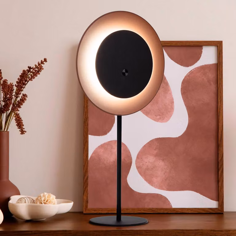 Näve Lampada da tavolo a LED Solan, dimmerabile, Nero, Soggiorno / Sala da pranzo, Metallo, Moderno, Lampada da tavolo LED