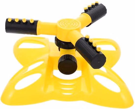 Irrigatori automatici da giardino con testa girevole a 360° per l'irrigazione di prati e piante; dispositivo con design colorato