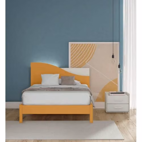 Letto Sunrise piazza e mezza con opzione led Volo Collection