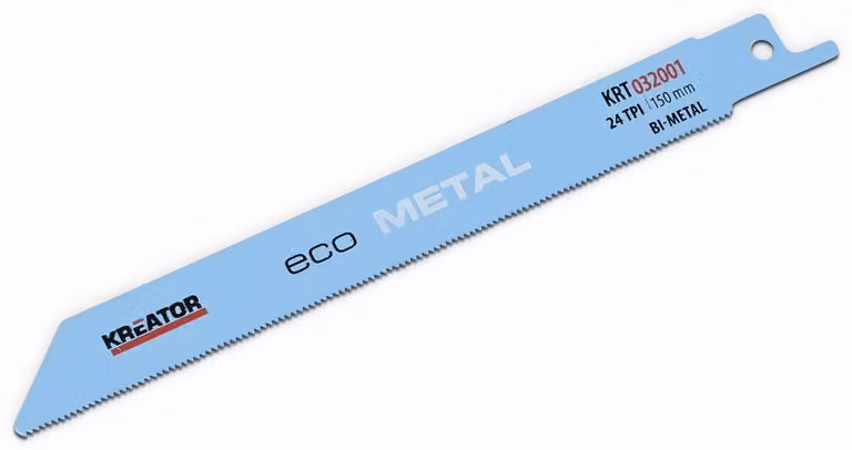 Lame bimetalliche per seghetto alternativo per metalli, 2 lame da 150 mm, 24 tpi (1 mm)