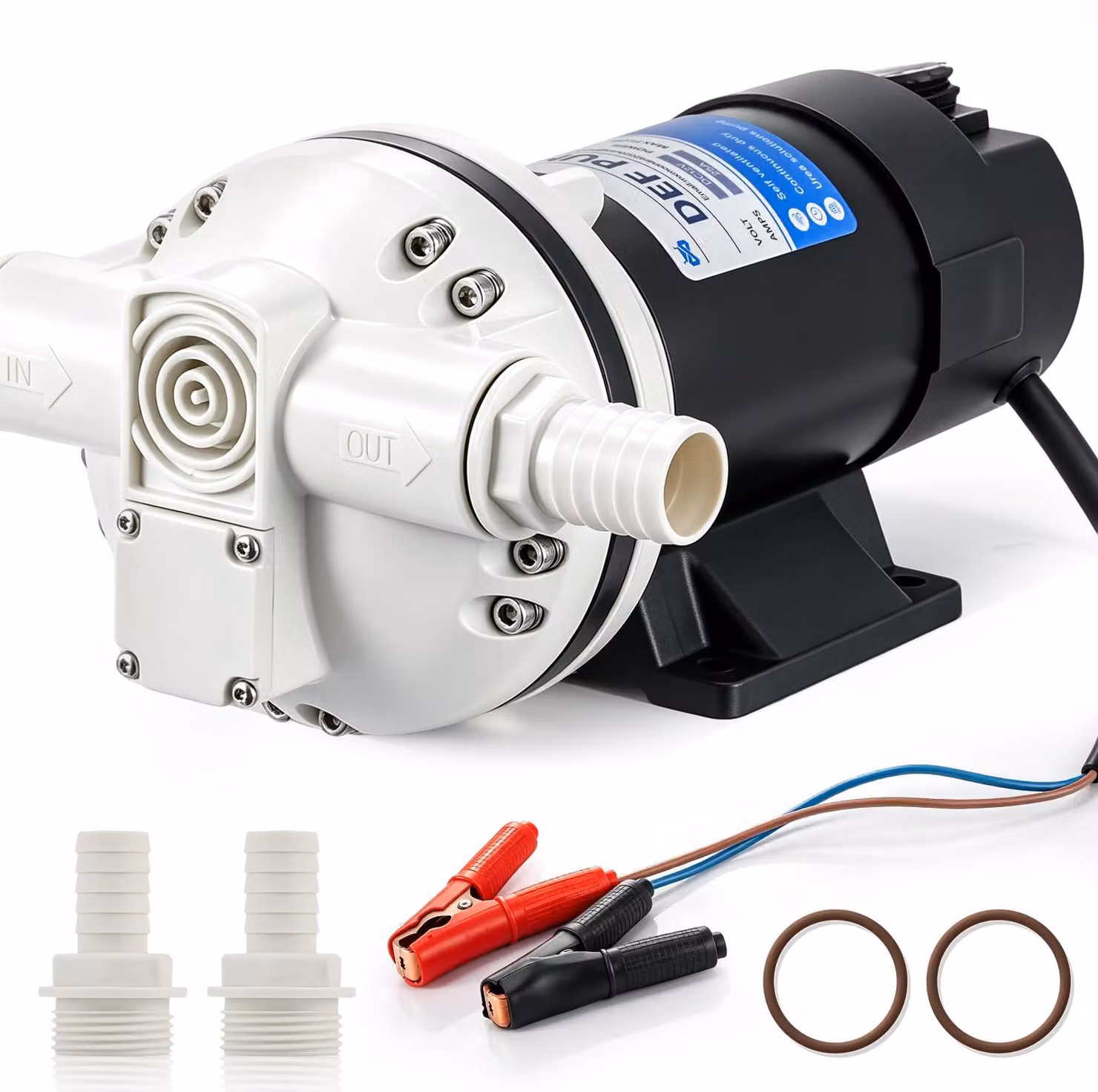 Pompe DEF a 12V in corrente continua, autoadescanti, con una portata di 30 litri al minuto, resistenti alla corrosione