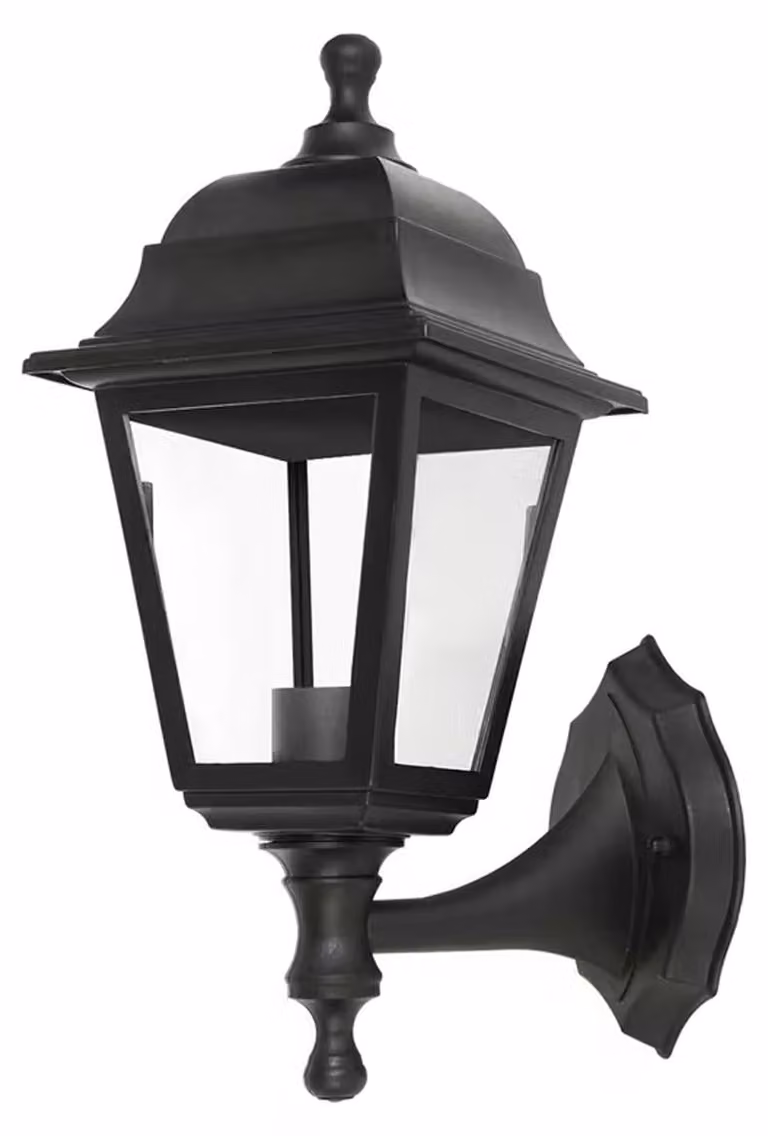 Lampada da parete per esterni Avide (9570863) BLAKE-U, 1xE27 IP44, nero