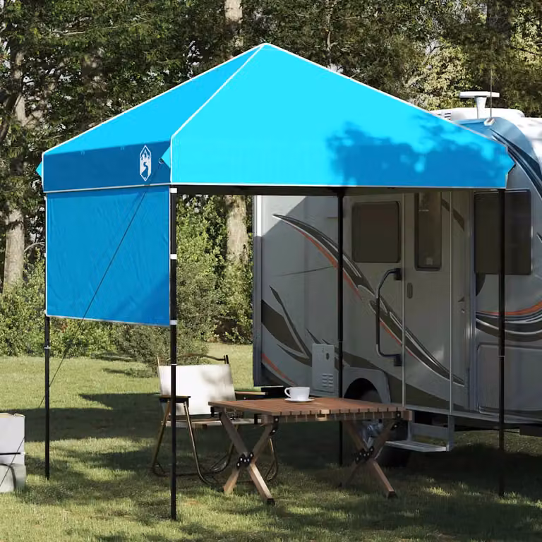 vidaXL Tenda Gazebo in Tessuto Blu L/P/H: 194 x 194 x 251 cm
