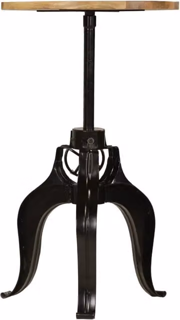 Tavolo da Bar in Legno Massello di Mango 60x(76-110) cm 245266