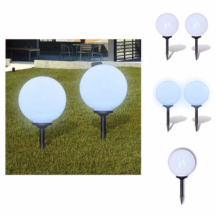 vidaXL Luci per sentieri 2 pz. LED 30 cm con picchetto a terra - Illuminazione esterna