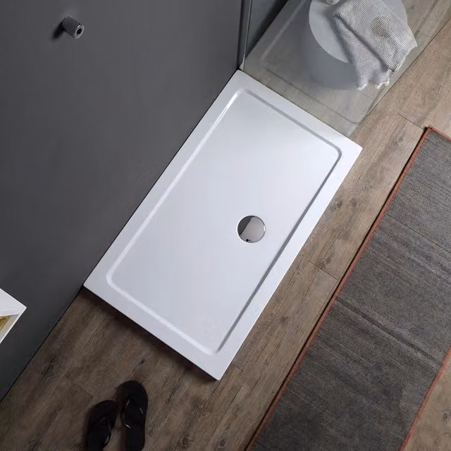 Piatto doccia rettangolare IPERBRIKO in acrilico bianco L: 100 cm, P: 80 cm