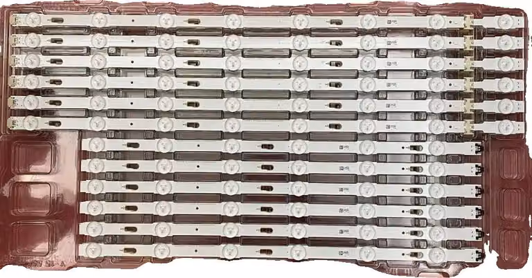 Striscia di retroilluminazione a LED, dimensioni 1128 mm, compatibile con UE55MU6222K, flusso luminoso 60 lm, tipo a striscia SMD, alimentazione a corrente continua