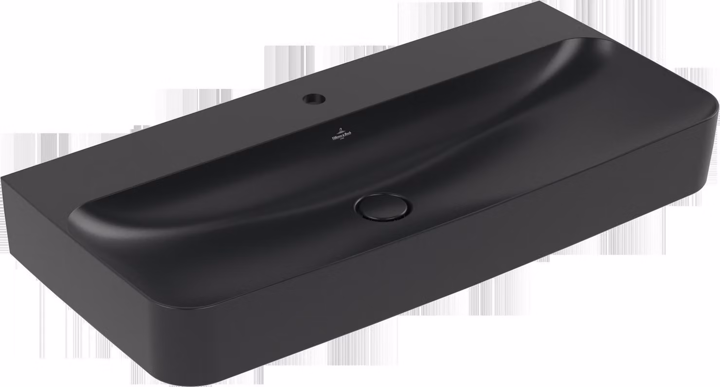 Villeroy & Boch Finion lavabo, sans trop-plein, 1 trou pour robinet, partie inférieure polie, 1000x470mm, 41681HR7, 41681HR7