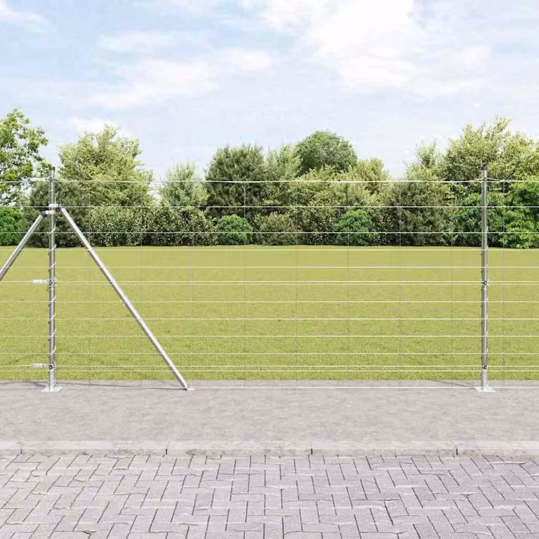 Maison Exclusive - Palo della recinzione Zincato 25 x 1,2 m Acciaio
