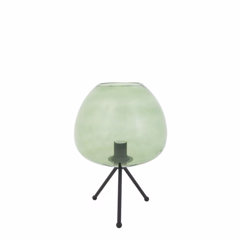 Light & Living - Lampada da tavolo Mayson - Verde - Lampada da tavolo Ø30 cm - Lampada da comodino, soggiorno, camera da letto