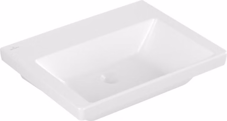 Vasque Villeroy & Boch Subway 3.0, sans trou pour robinet, sans trop-plein, partie inférieure polie, 600x470mm, 4A706FRW, 4A706FRW