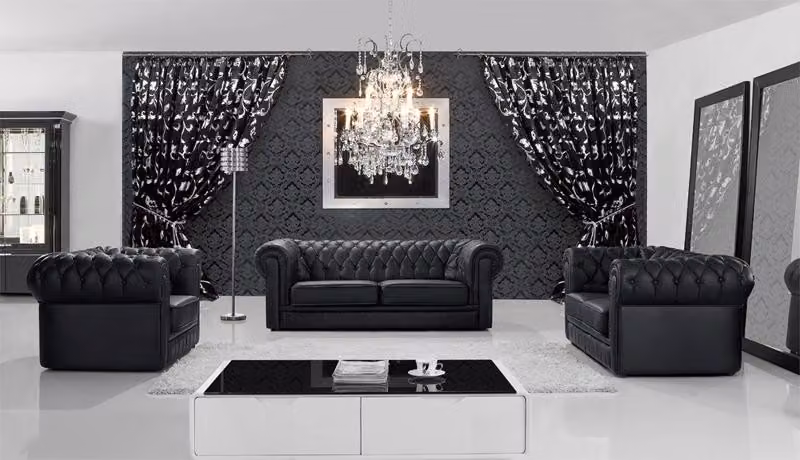 Ledersofa Sofa Couch Sofagarnitur Sitzer Garnitur Design Moderne Sofas Couchen