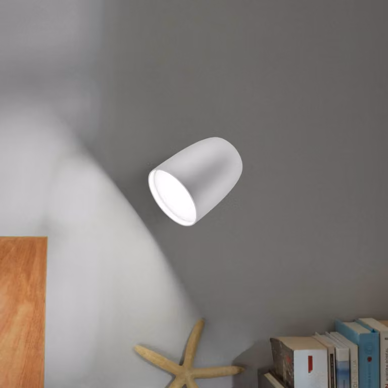 Bover Applique da esterni a LED Nut, dimmerabile, Bianco / Opale, Alluminio, Design, Applique LED da esterni