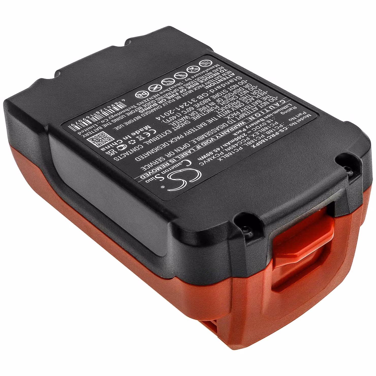 TECHTEK Batteria compatibile con [Porter Cable] PC1800D, PC1800L, PC1800RS, PC1801D, PC186C, PC18CS, PC18ID sostituisce PC18B, per PC18BL, per PC18BL