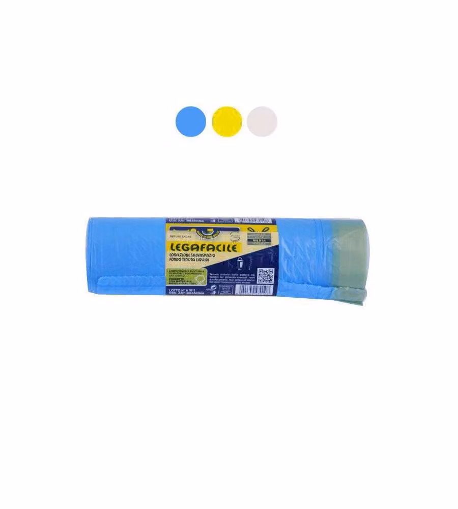 Sacco Immondizia con Maniglia Trasparente  55X 65 G 12 Pz 15 Mr.Bin