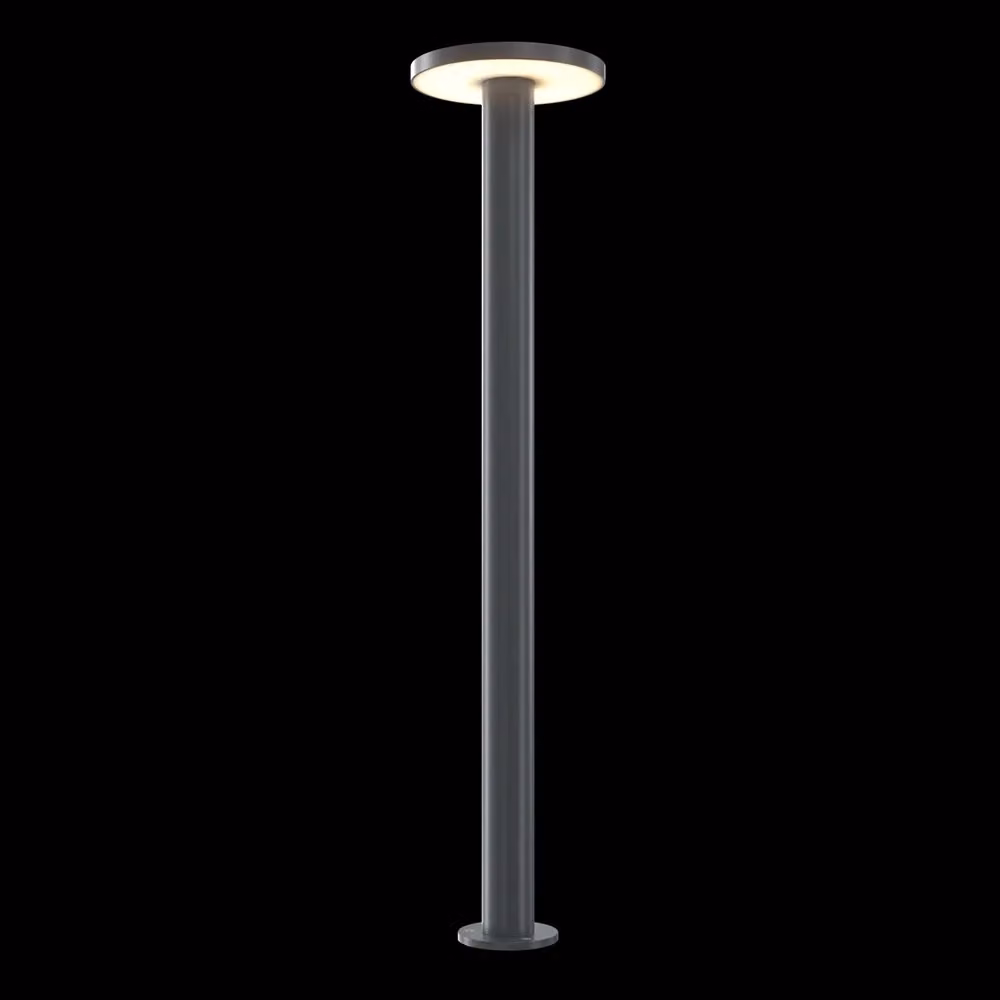 Paletto LED Maytoni Wald da 12W per esterno, luce bianco caldo 3000K, colore grafite, protezione IP65 – 2