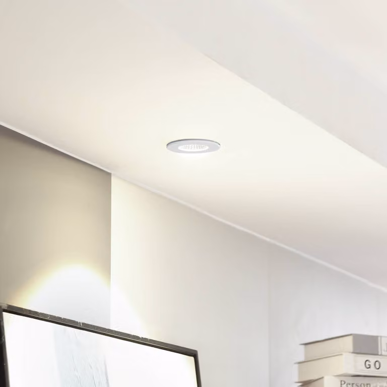 Arcchio Faretto a LED Lirin, bianco, 3.000K Lirin Arcchio, dimmerabile, Bianco / Opale, Soggiorno / Sala da pranzo, Alluminio, Moderno