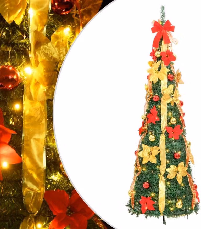 Maison Exclusive - Albero di Natale artificiale pop-up, 100 LED, verde, 150 cm