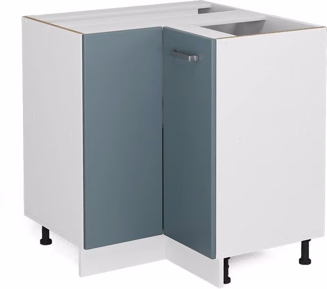 Mobile ad angolo cucina R-Line Vicco Grigio-blu/Bianco L: 75.6 cm
