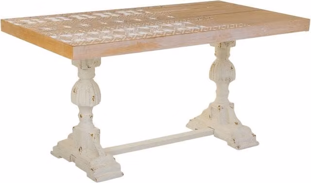 Tavolino da ingresso in legno marrone 150x80x72h cm