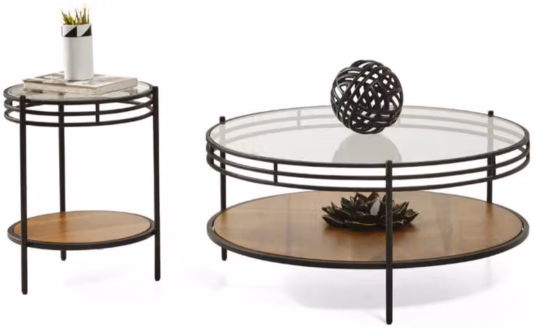 Tavolini da caffè design moderno, forma rotonda, colore nero, eleganti e raffinati per il soggiorno