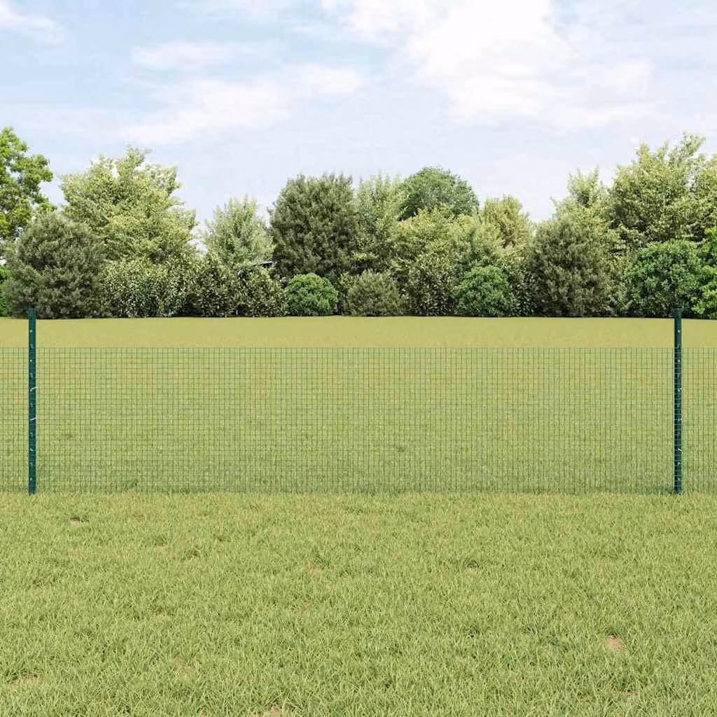 Maison Exclusive - Recinzione con paletto Verde 0,5 x 50 m Acciaio e PVC
