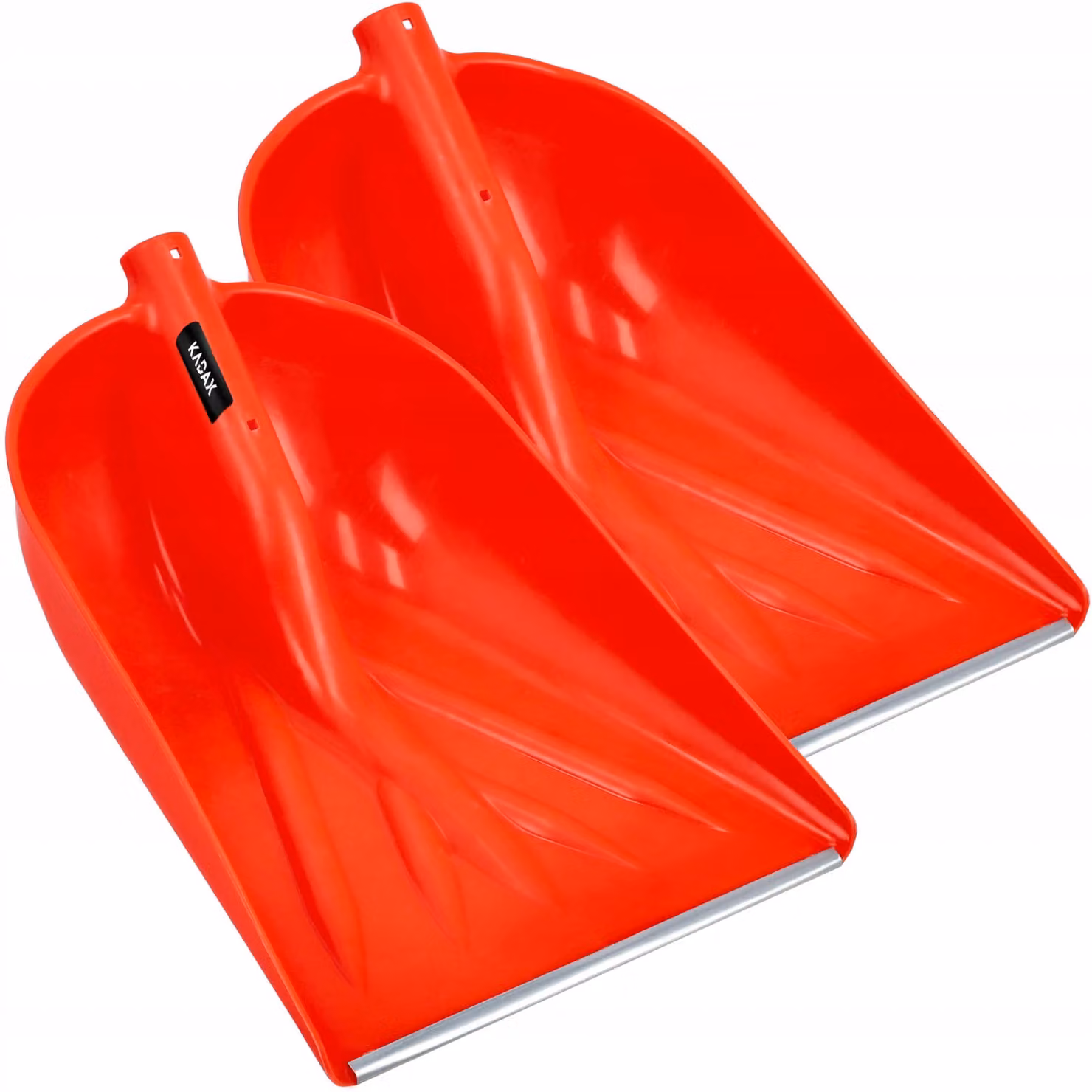 KADAX Pala da neve di colore arancione, pala da neve senza manico, pala da neve