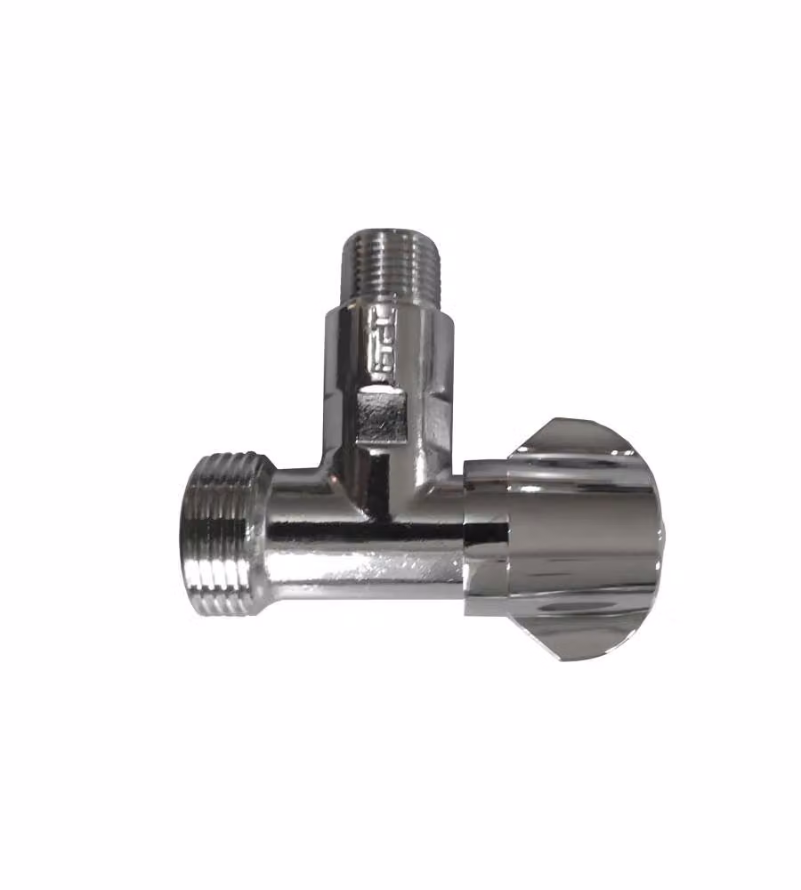 Rubinetto per lavatrice a squadra verticale 3/8" - 3/4"