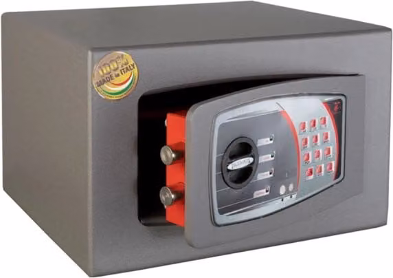 Cassaforte a Mobile Technomax SMTO/3 Elettronica in Acciaio Grigio L/P/H: 35 x 30 x 22 cm – 1