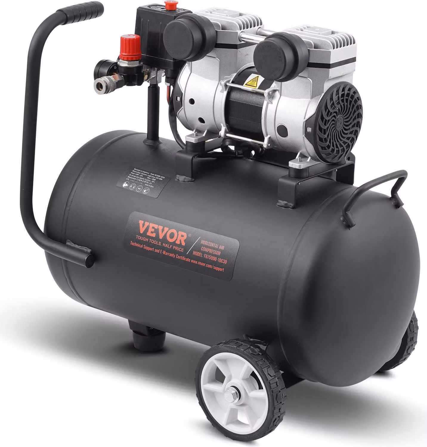 Compressore 30L Compressore d'aria 120PSI Aria compressa 650W Compressore Whisper